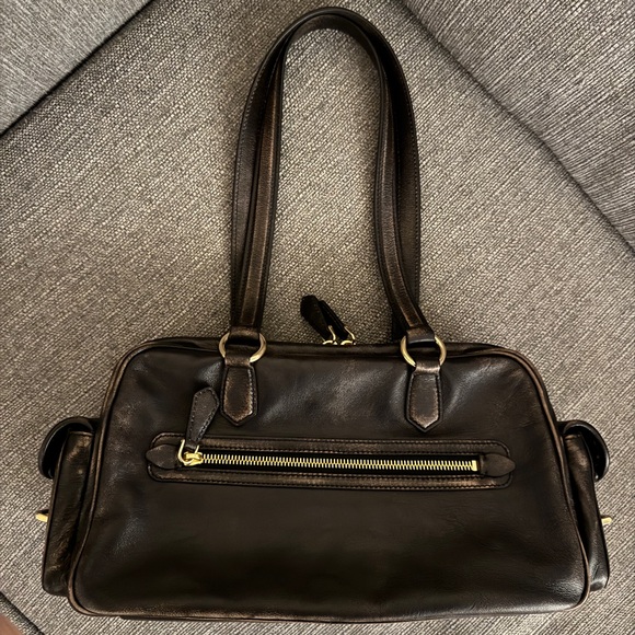 Miu Miu Pocket Nappa Leather Top-Handle Bag - Picture 9 of 10